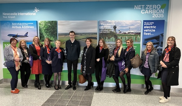 Apprentices at Newcastle airport.