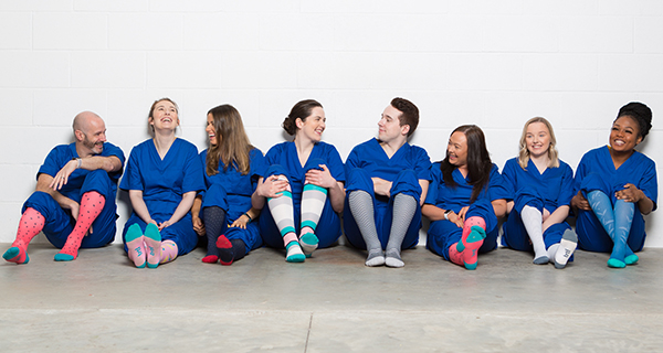 Small_NHS nurses wearing Trtl compression socks