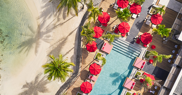 Lux beach pool