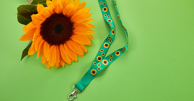 Sunflower lanyard