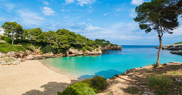Cala Dor bay at Cala d'Or city_Mallorca Island, Spain