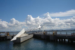 Anchor sculpture at the cruise terminal in San Juan, Puerto Rico