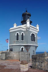 El Morro lighthouse, Old San Juan, Puerto Rico