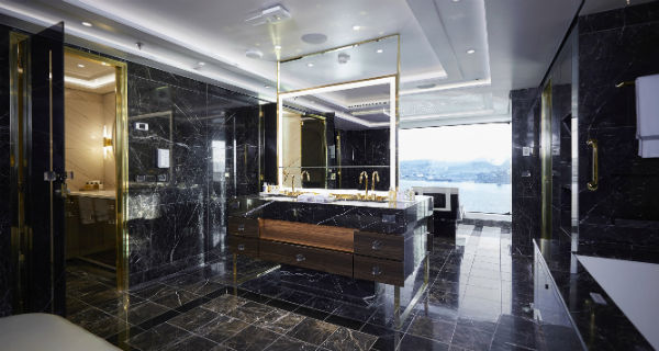 Regent Seven Seas suite bathroom