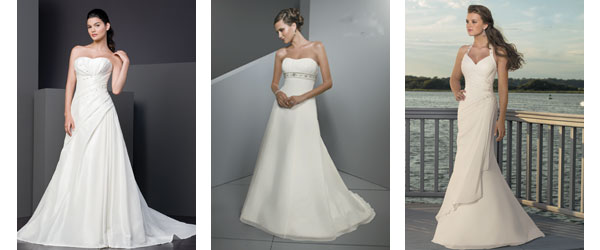 From left to right: Benjamin Roberts; Mori Lee strapless; Mori Lee halterneck