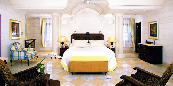 Bedroom in The Villa at Sandy Lane, Barbados