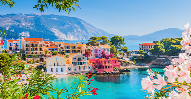 Greek beachside villas