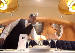 The Gary Rhodes fine dining restaurant on P&O Cruises