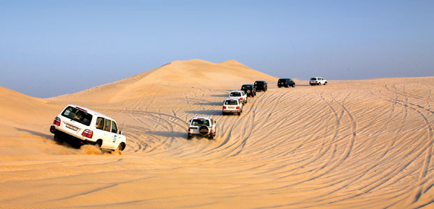 Dune bashing, Qatar