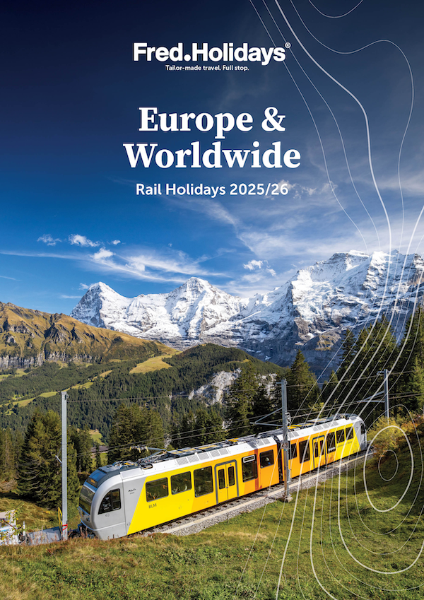 Fred Holidays' 2025-2026 Europe & Worldwide Rail Holidays brochure