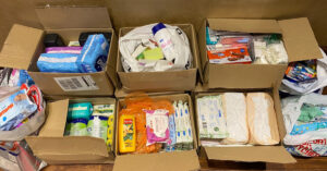 Hygiene products donated by Clia member agents