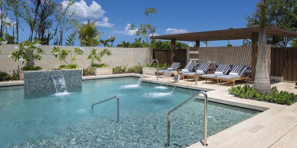 Outdoor pool at new Casa de Campo spa and wellness centre