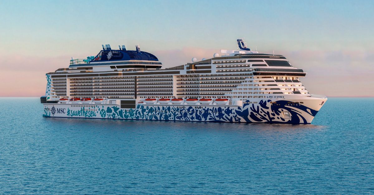 Incoming MSC Cruises ship to homeport in Southampton