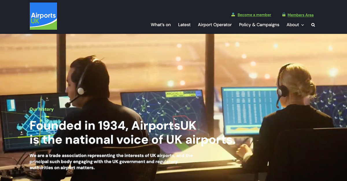 Airport Operators Association adopts AirportsUK branding