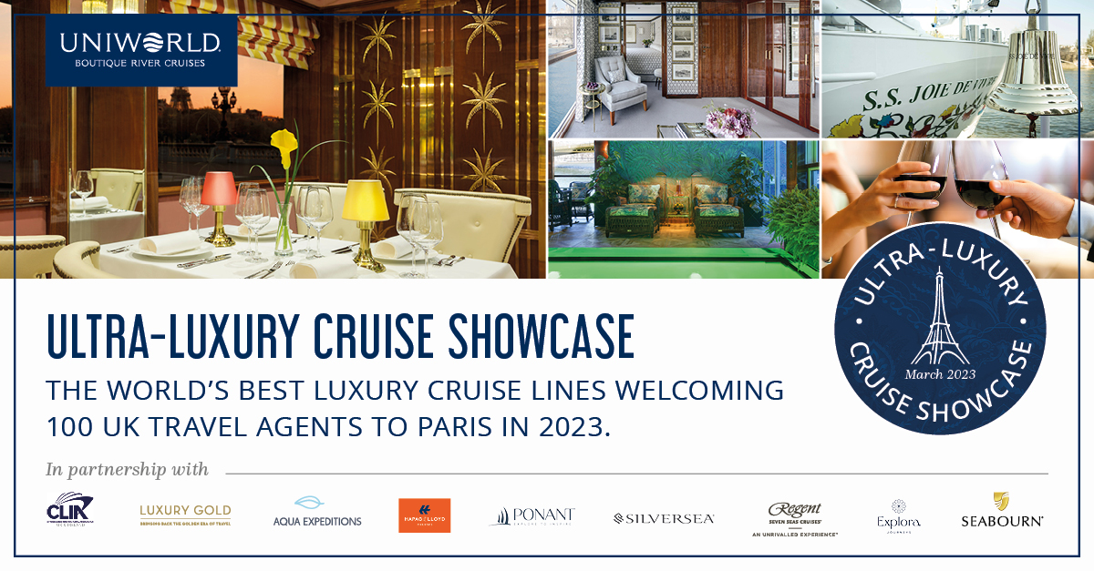 Win a cabin for two on the 2023 UltraLuxury Cruise Showcase Hosted