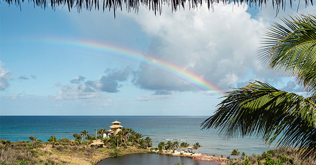 Necker Island - Bali Hi Complex & Flamingo Pond