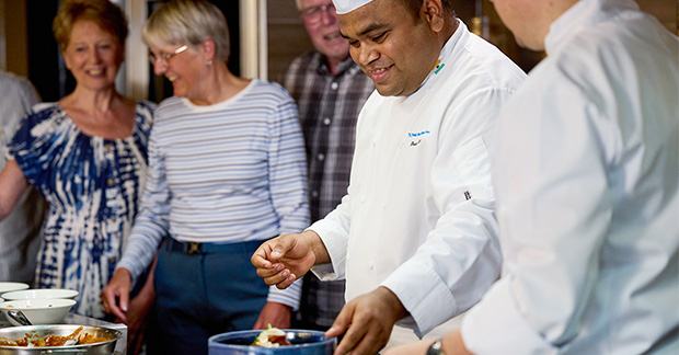 Kitchen Creations Cooking Demonstration on board Borealis