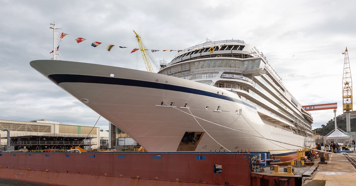 Viking holds float-out ceremony for newest ocean ship
