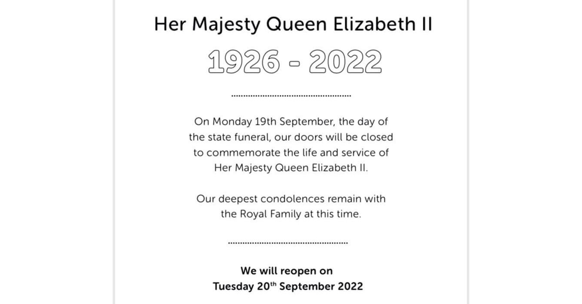 HM Queen Elizabeth II funeral closure