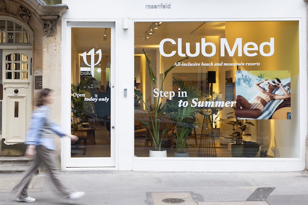 Club Med's first high street travel agency popped up in London.