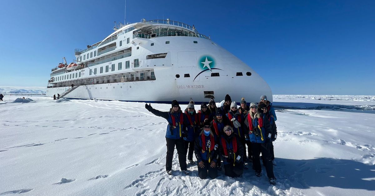 Ten agents join AE Expeditions on Greg Mortimer fam to Arctic