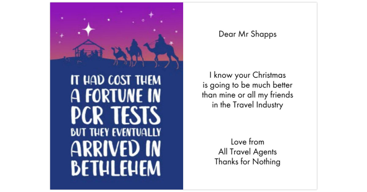 ‘Thanks for nothing’: Agent sends Christmas card to Grant Shapps