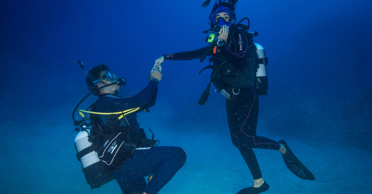 5 of the best underwater proposal spots