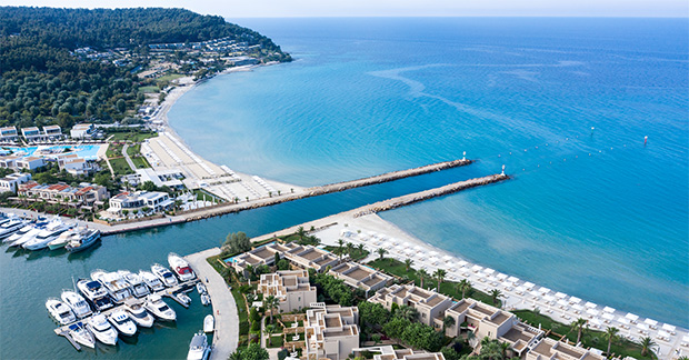 Sani Asterias - Sani Marina _ Aerial view_