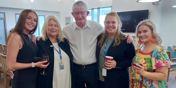 From left: Jacqueline Arkley, former student now at Jet2; Linda Devereux, skills development coach and former Tui sales manager, Mike Renshaw; Rachel Dinning, programme lead and lecturer in travel and tourism and formerly Thomas Cook Airlines; Lauren Calvert, former student and now Marella Cruises 