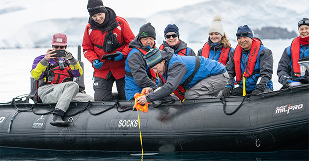 Citizen Science Secchi Disk program, Antarctica, Jamie Lafferty