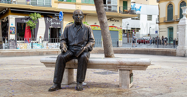 Malaga statue
