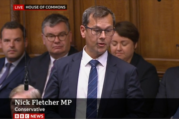 Nick Fletcher, Conservative MP for Don Valley, at PMQs