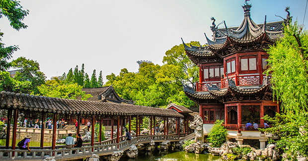 Chinese Temple bridge