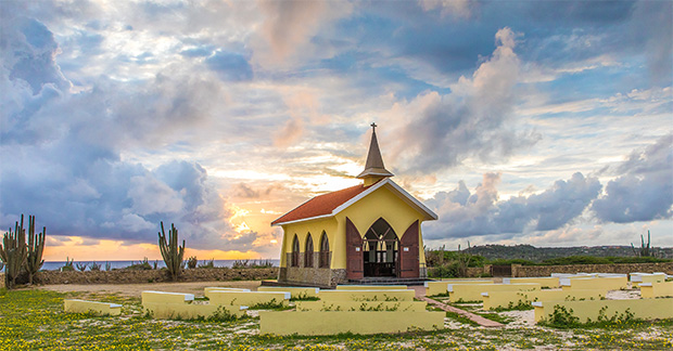 The Alto Vista chapel at dawn