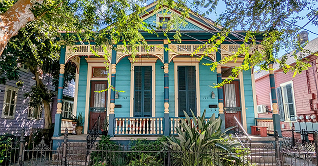 Classic Creole-style architecture in New Orleans. Credit_ Monica Meade