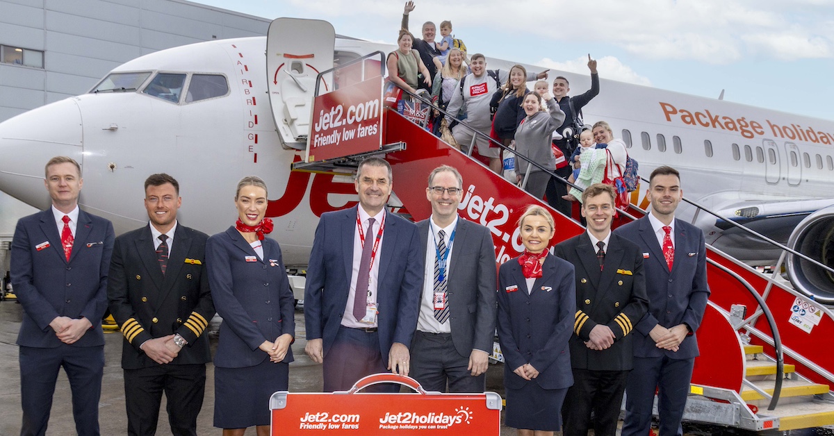Jet2 celebrates first flights from Liverpool John Lennon airport