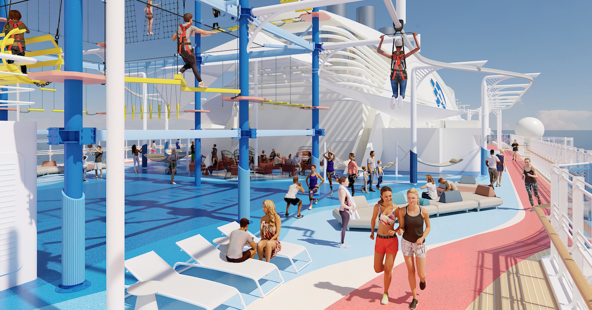 Sun Princess to feature first Rollglider aerial zip line on a ship ...