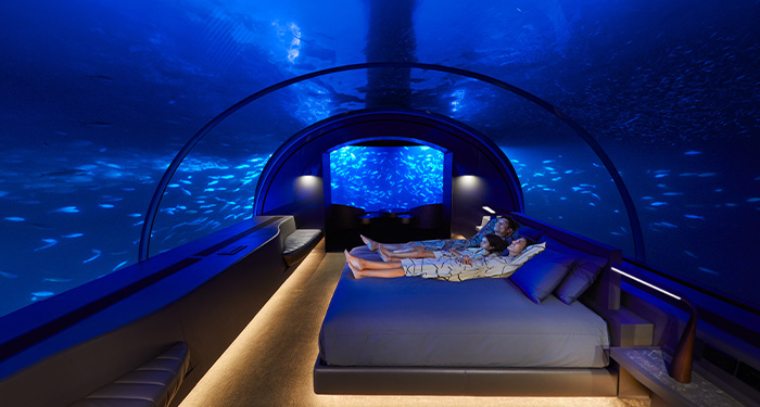 Maldives underwater bedroom