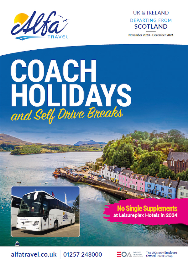 Alfa Travel's Scottish brochure for 2024