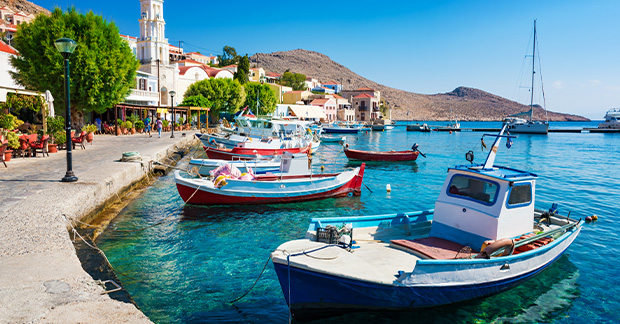 Greece boats