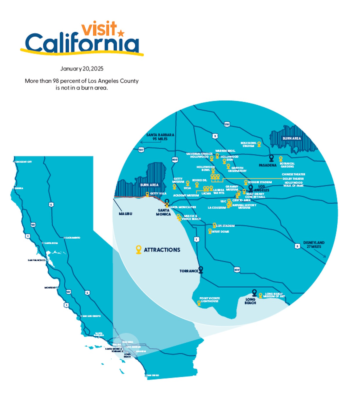 LA fire map