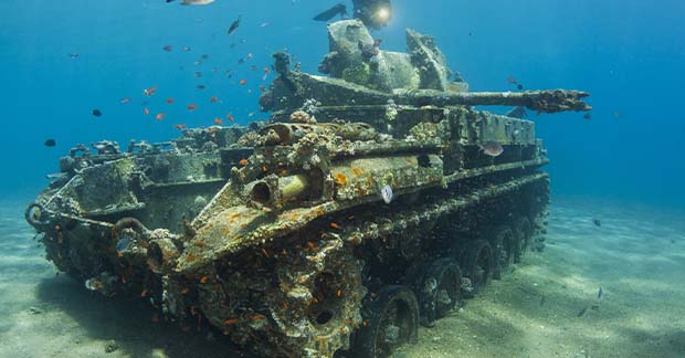 Underwater Military museum