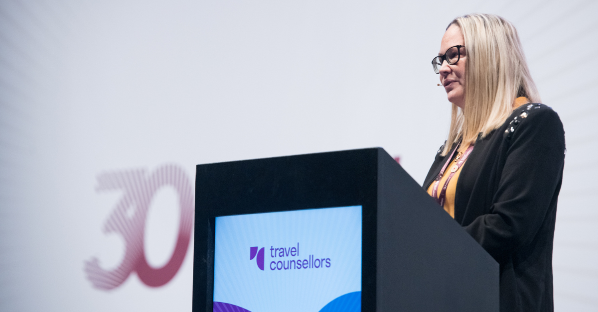 Travel Counsellors agent Kelly Durrington. Credit: Simon Wright