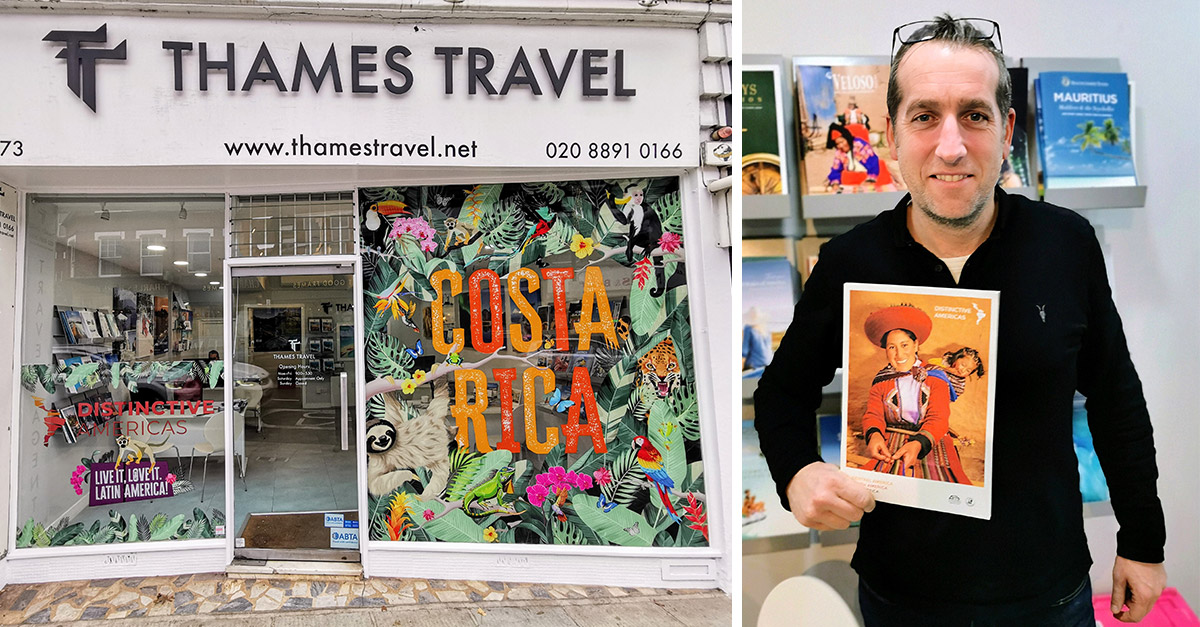 Travel agency’s standout window display is talking point with locals