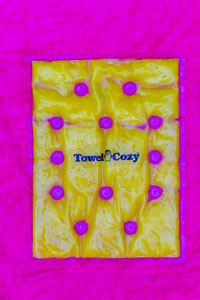 Towel Cozy competition text image