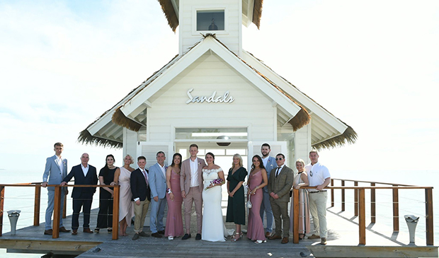 Kelly Smith Sandals wedding
