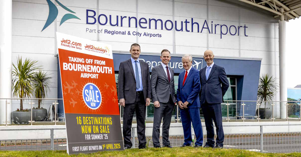 Jet2 boss sees ‘a lot of potential’ in Bournemouth airport